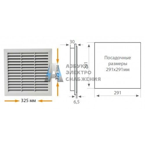 Klemsan 690585, EF 325 Фильтр на вытяжке для щитовых вентиляторов  (упак 1 шт)