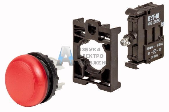 M22-L-R-LED230-BVP; Лампа красная EATON; арт. 132599