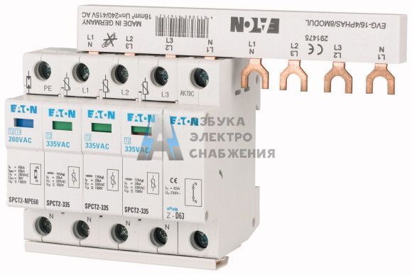 SPCT2-280-3+NPE/BB; Ограничитель перенапряжения EATON; арт. 167629