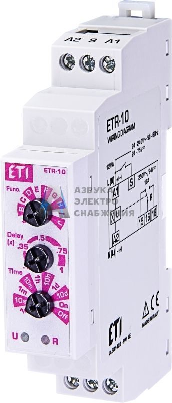 ETR-10; Многофункциональное реле времени ETI; арт. 2472200