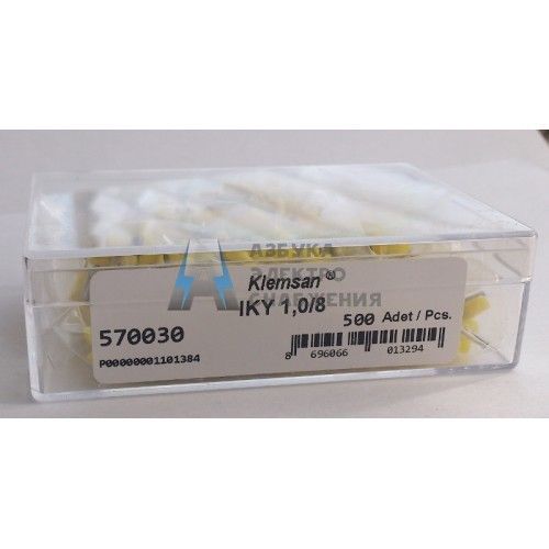 Klemsan 570030N, Наконечник изолированный IKY 1,0/8 Рулон (Бабина) (упак 5000 шт)