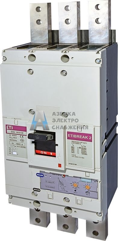 EB2 1600/3E-FC 1600A 3p, Авт. выключатель ETI, арт. 4672260