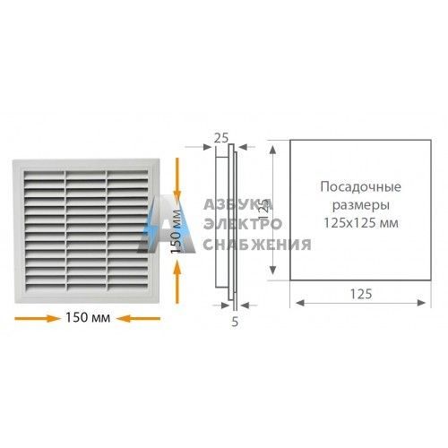 Klemsan 690582, EF 150 Фильтр на вытяжке для щитовых вентиляторов  (упак 1 шт)